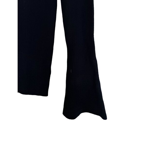 Moth By Anthropology Knitted Turtleneck Flared Sleeves Ribbed Navy Blue - XSmall - Picture 4 of 7